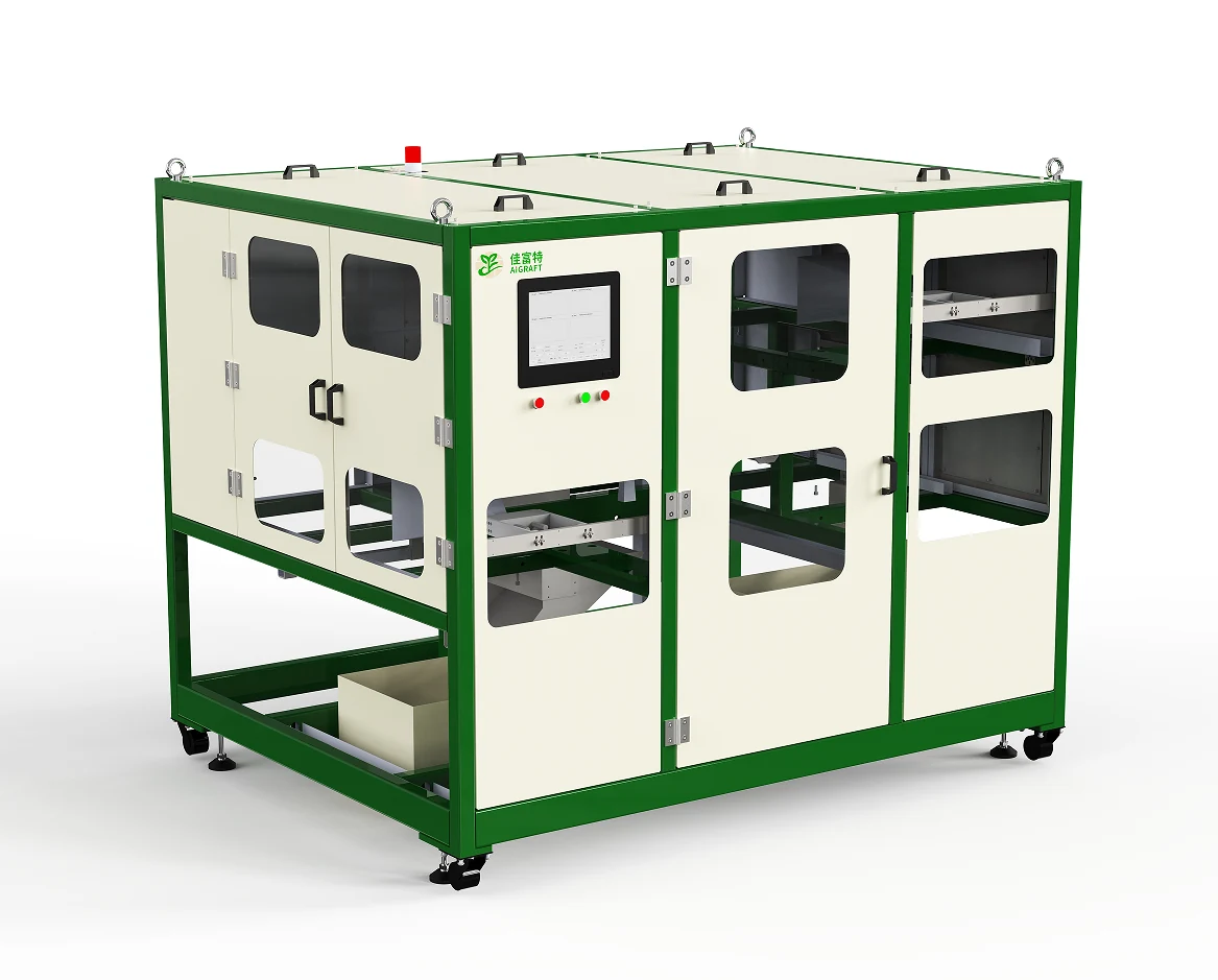 Fully automatic seedling grafting robot